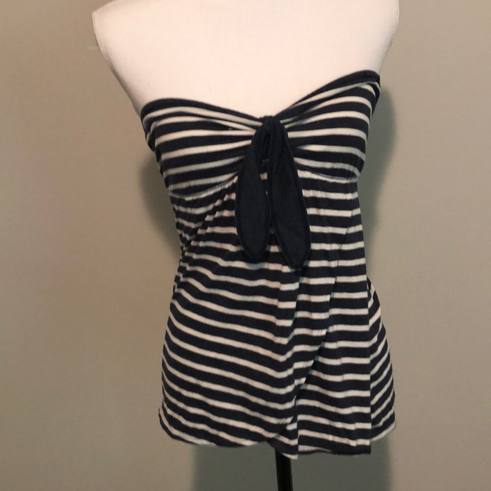 Navy striped Hollister tube top